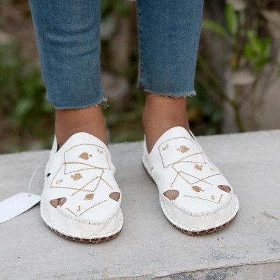 Artificial Leather Magic Super Soft Genuine china white card Sandal