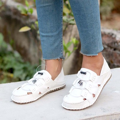 Artificial Leather Magic Super Soft Genuine white china Sandal ( sada fita ) Code: 1000